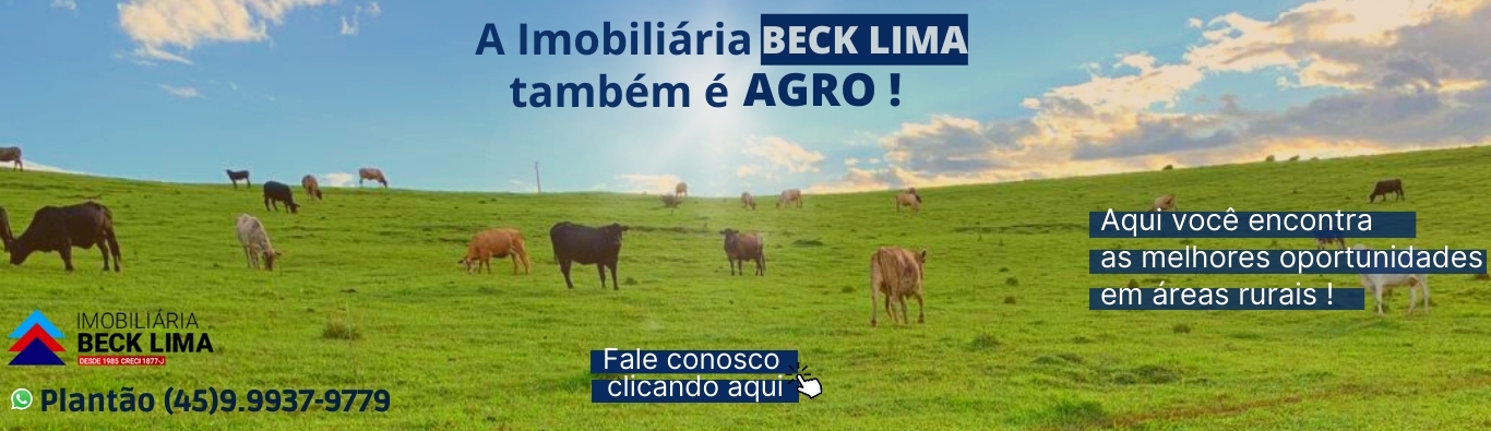 beck lima também é AGRO - áreas rurais 
